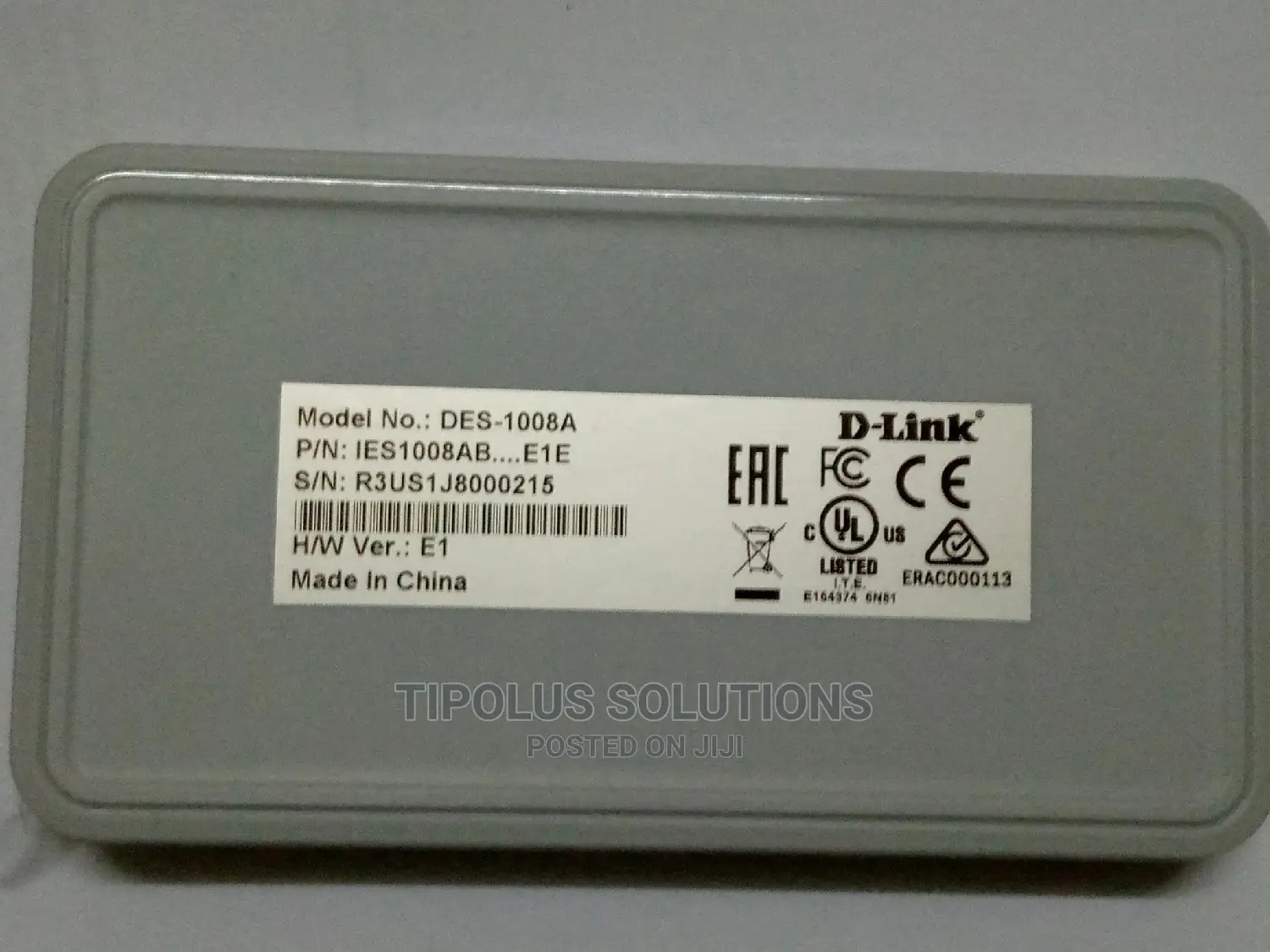 D Link 8 Port Ethernet Switch