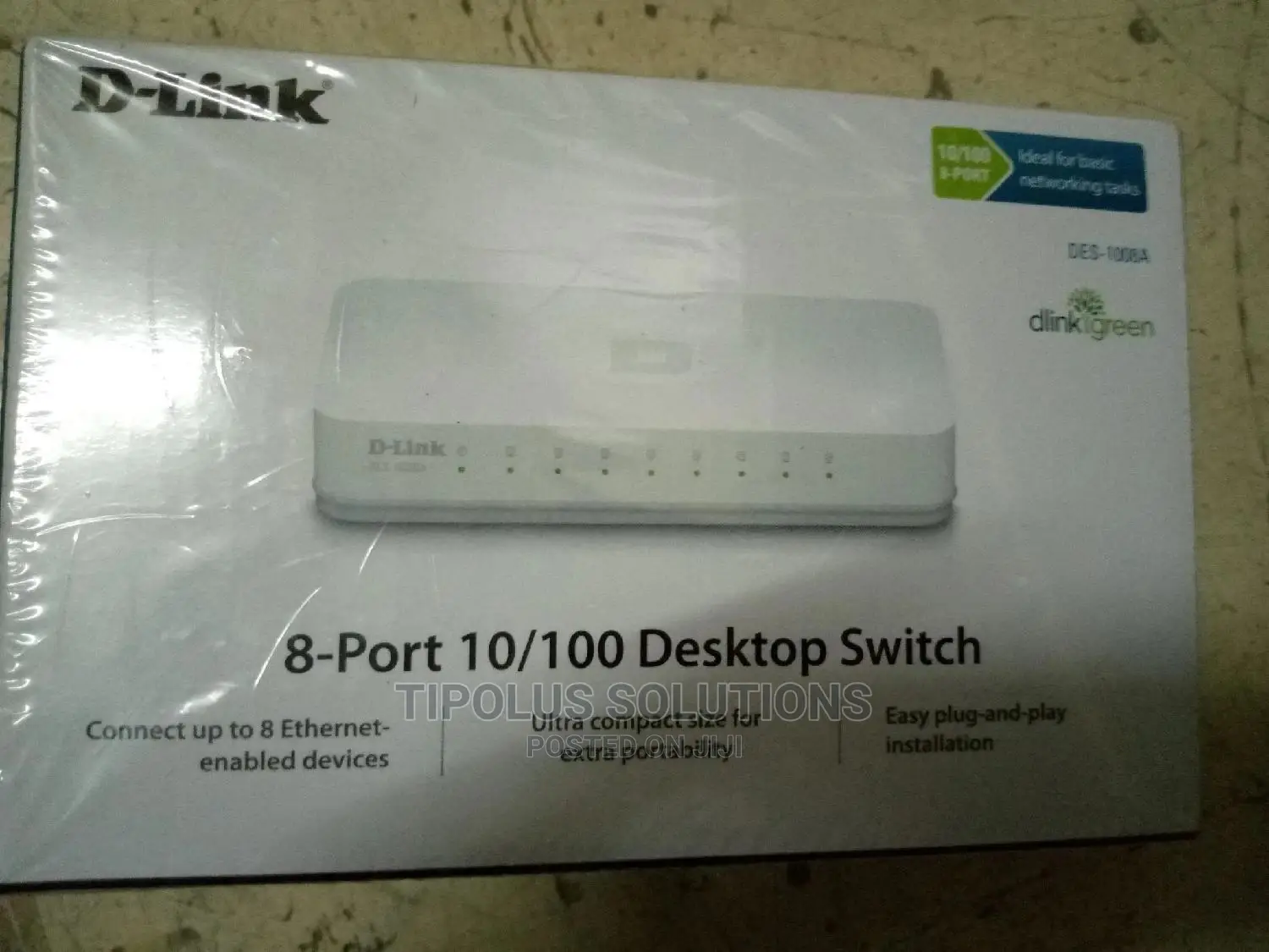 D Link 8 Port Ethernet Switch