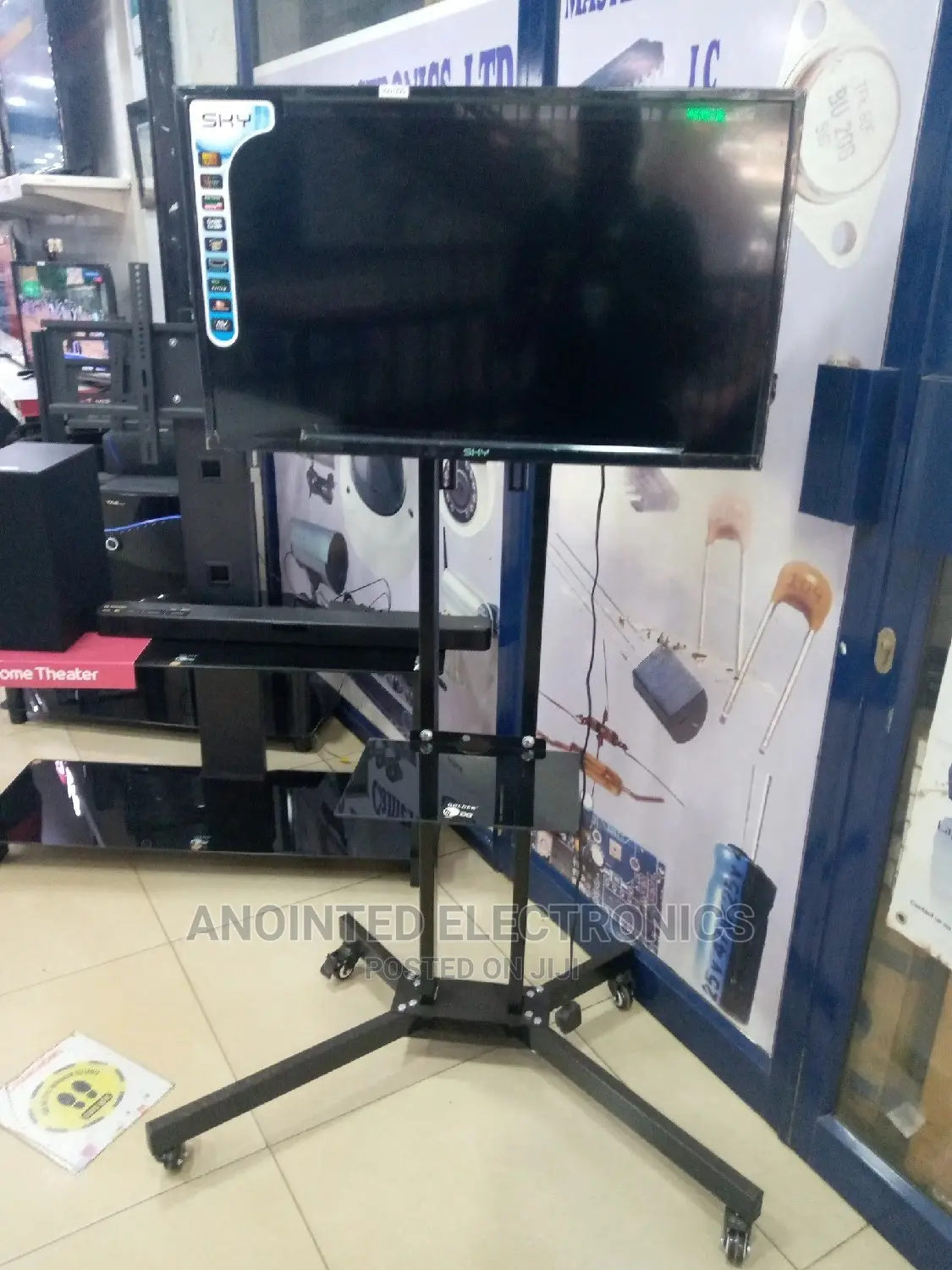 Conference Tv With a Trolies