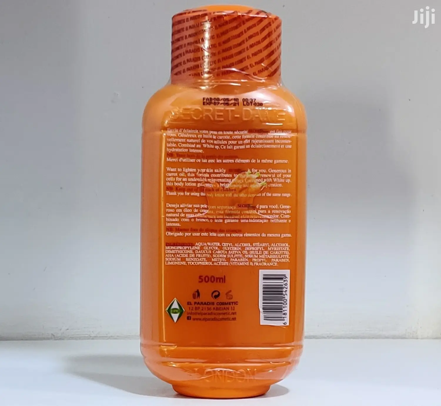 Secret Dame Brightening Body Lotion Carrot, Gold and Nature