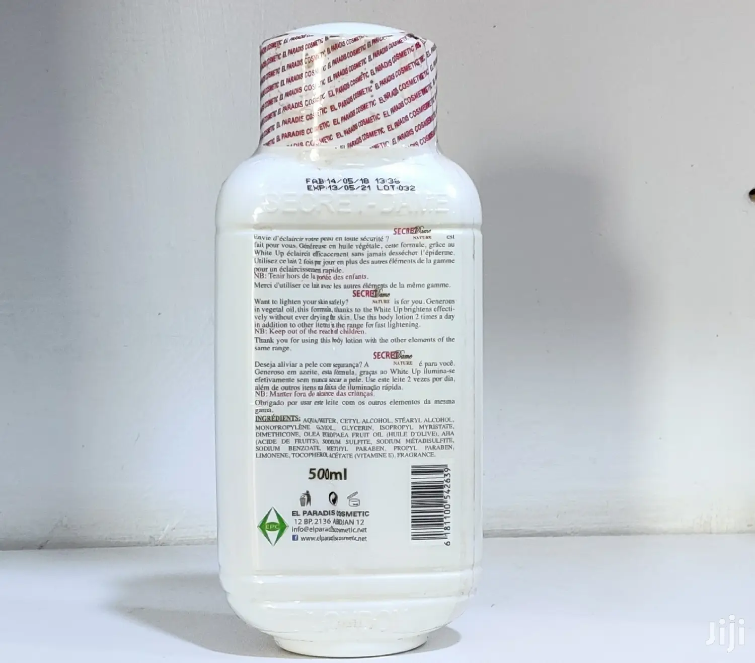 Secret Dame Brightening Body Lotion Carrot, Gold and Nature