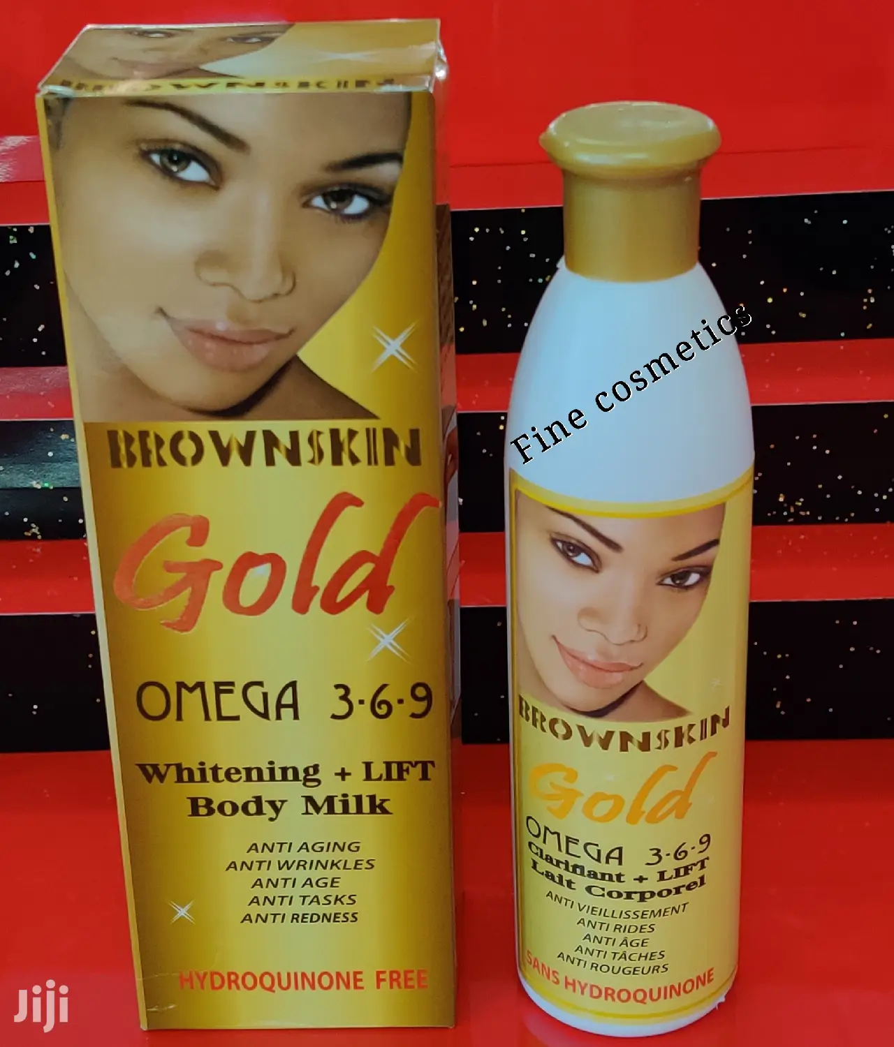 Brown Skin Gold Lotion Omega 3-6-9 Whiteng Anti-Aging Lotion