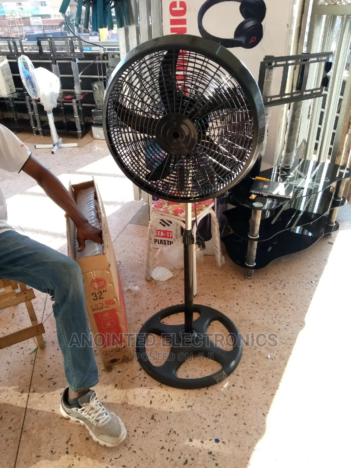 Stand Fans Black