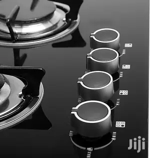 Geepas Tempered Glass Stainless Steel 4 Burner Gas Stove