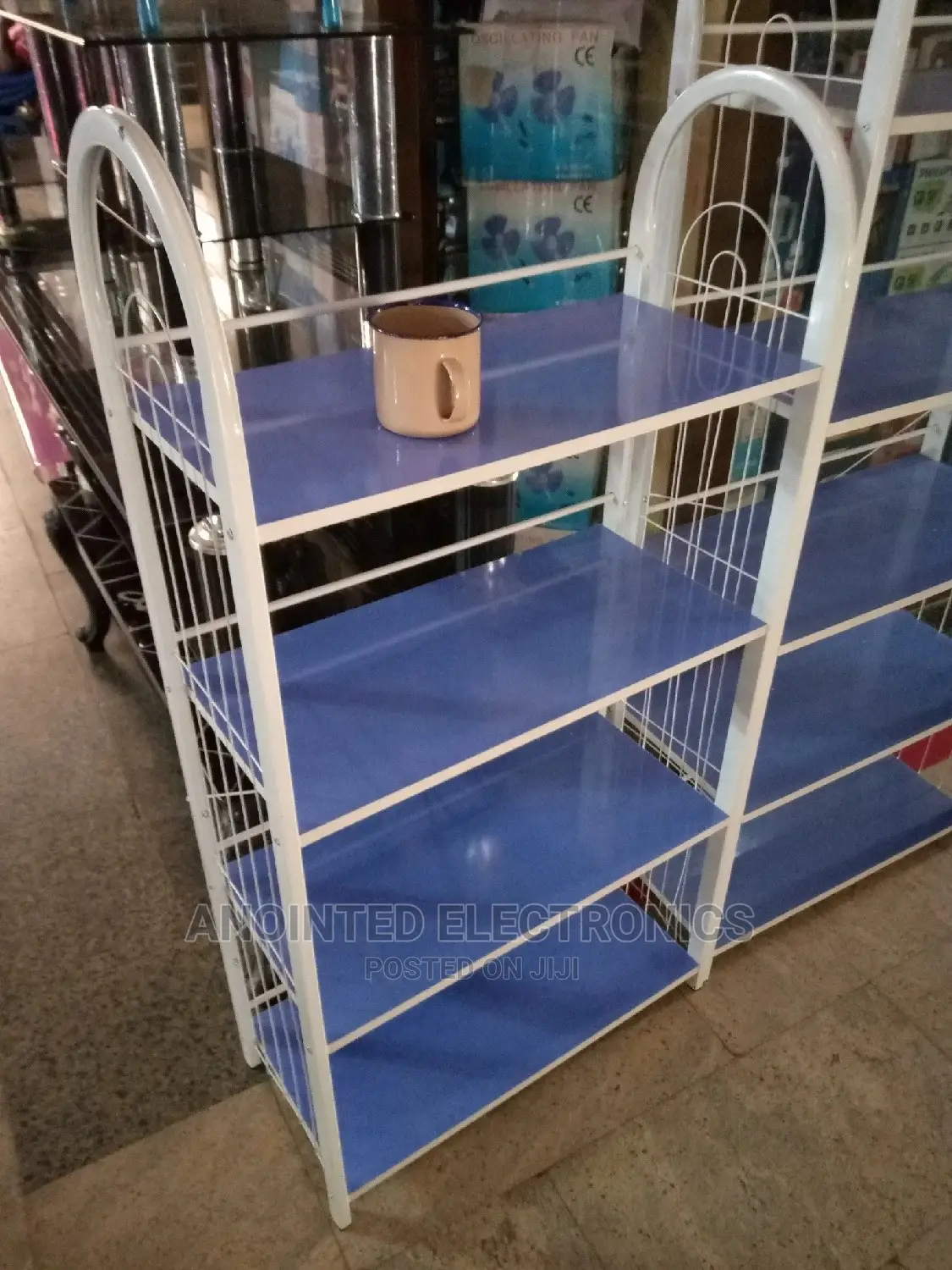 Shoe Racks Blue 4 Step