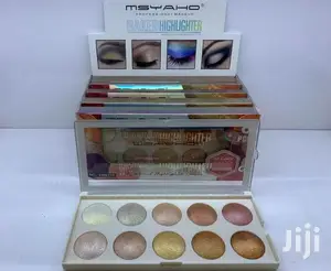 Msyaho Professional 10 Color Baked Highlighter Palette