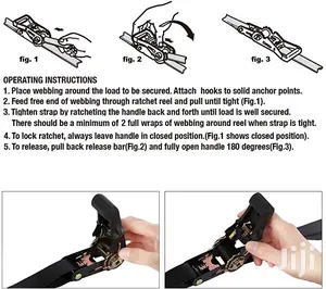X-strap 4.6 M Standard Ratchet Tie Downs Cargo Strip 2 Pack