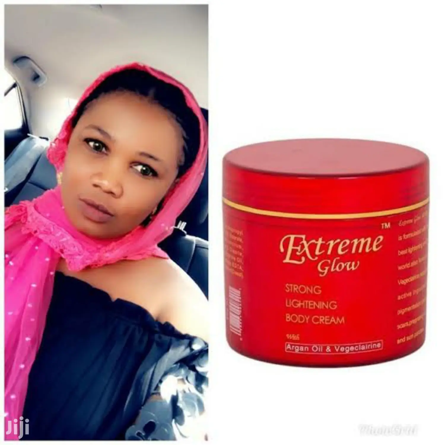 Extreme Glow Strong Lightening Body Cream+Argan Oil 500ml