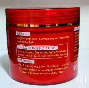 Extreme Glow Strong Lightening Body Cream+Argan Oil 500ml
