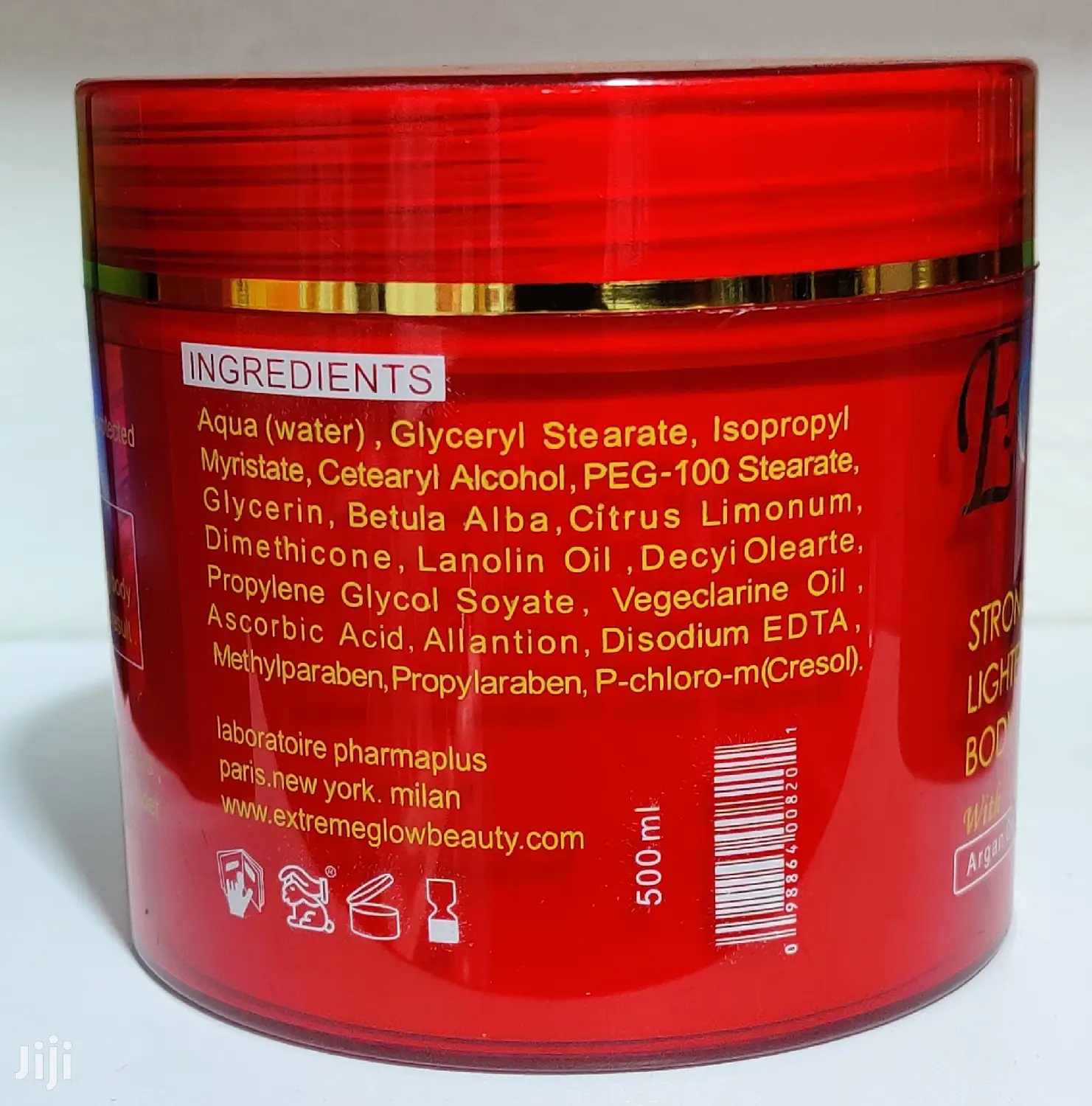 Extreme Glow Strong Lightening Body Cream+Argan Oil 500ml