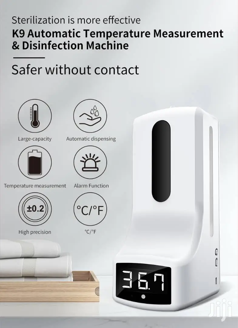 Infrared Thermometer And Disinfectant Sanitizer