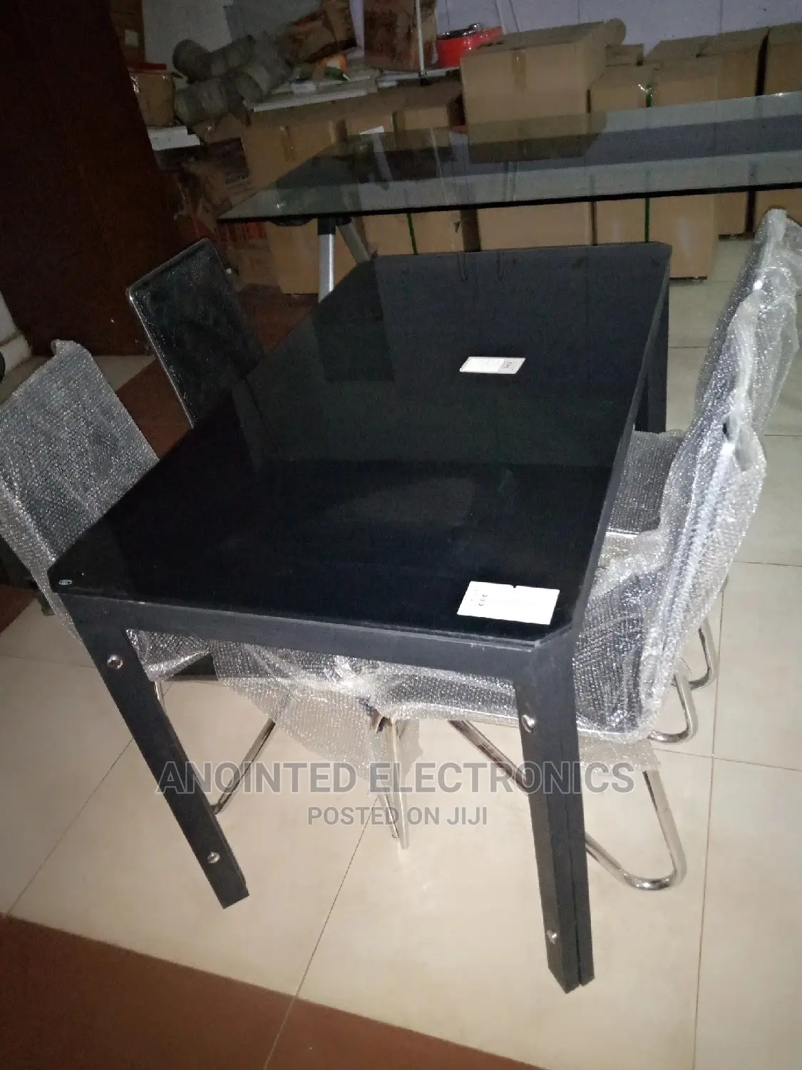 4 Seates Dining Black