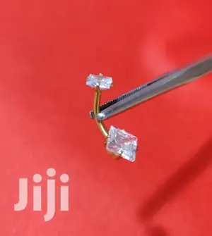 1pc Sterling Silver Belly Button/Navel Rings For Women 14g
