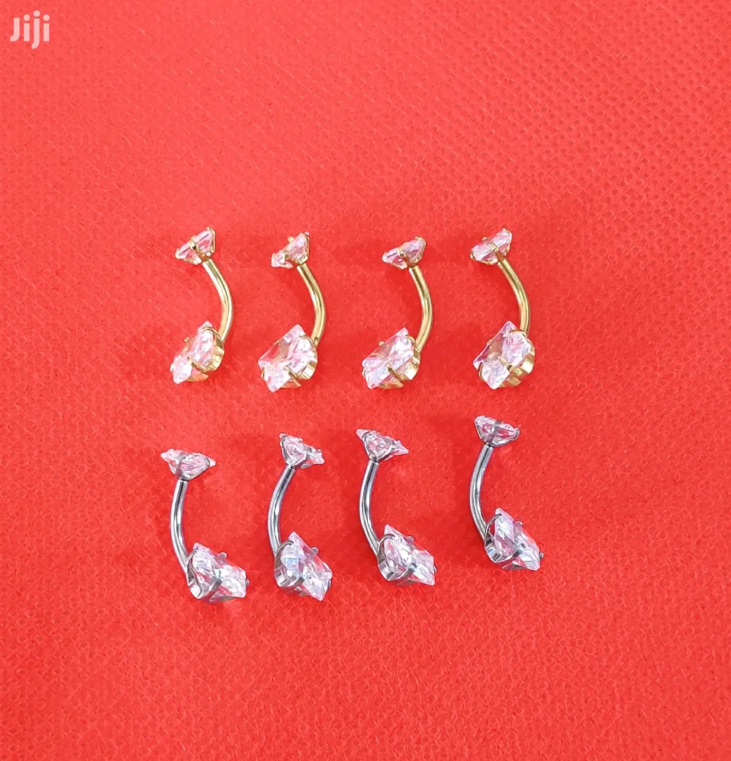 1pc Sterling Silver Belly Button/Navel Rings For Women 14g