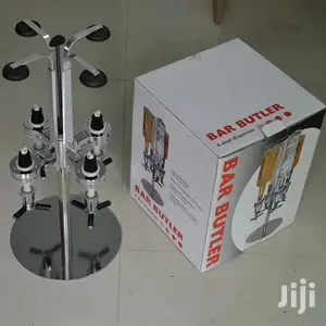 4 Bottles Rotary Steel Bar Butler