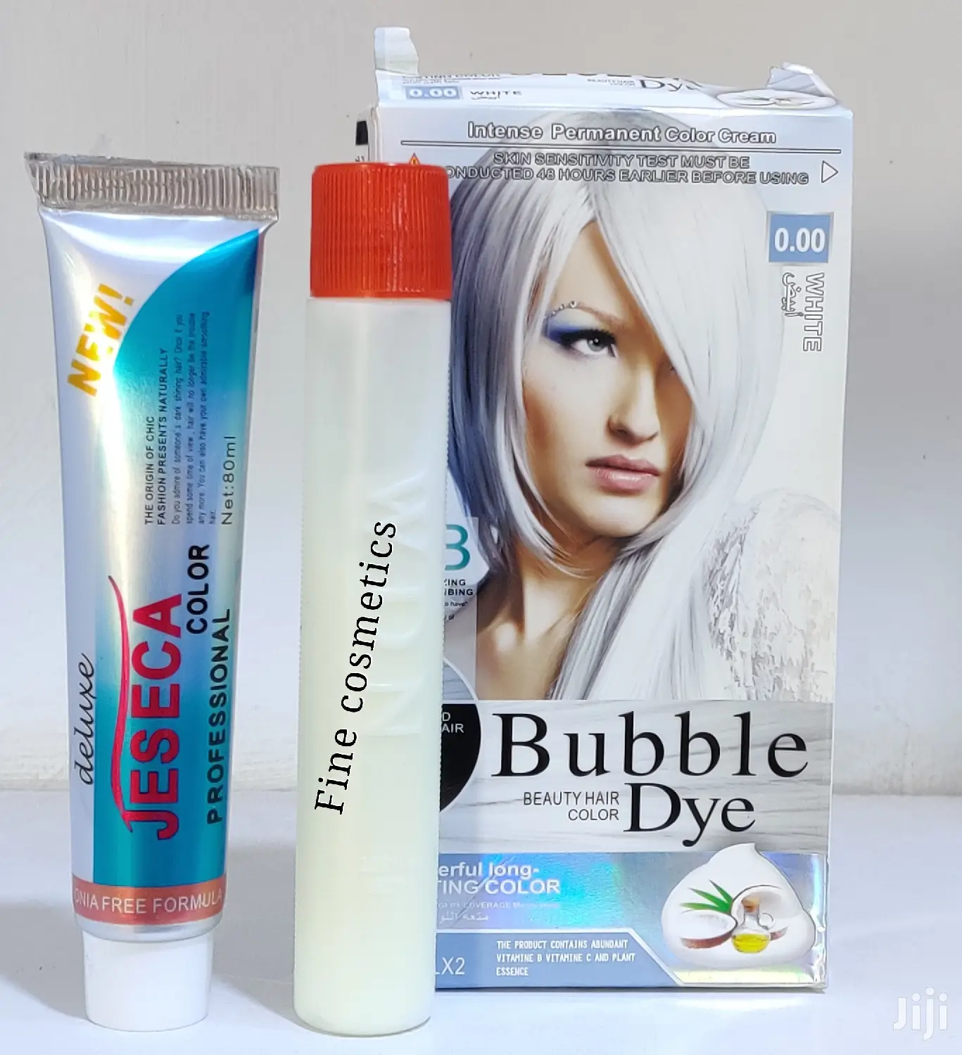 Jeseca Bubble Beauty Professional Hair Color Dye White Gray