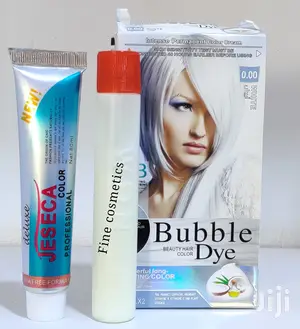 Jeseca Bubble Beauty Professional Hair Color Dye White Gray
