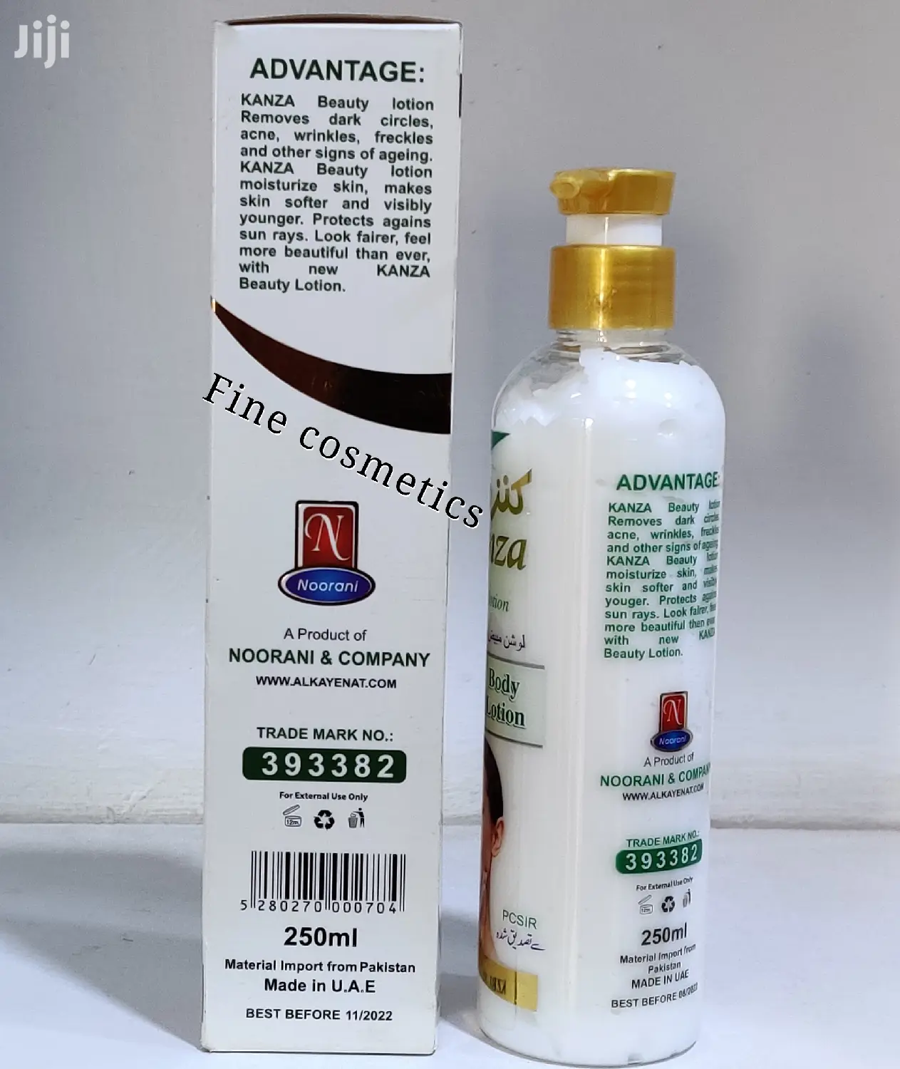 KANZA Moisturizing and Whitening Beauty Lotion