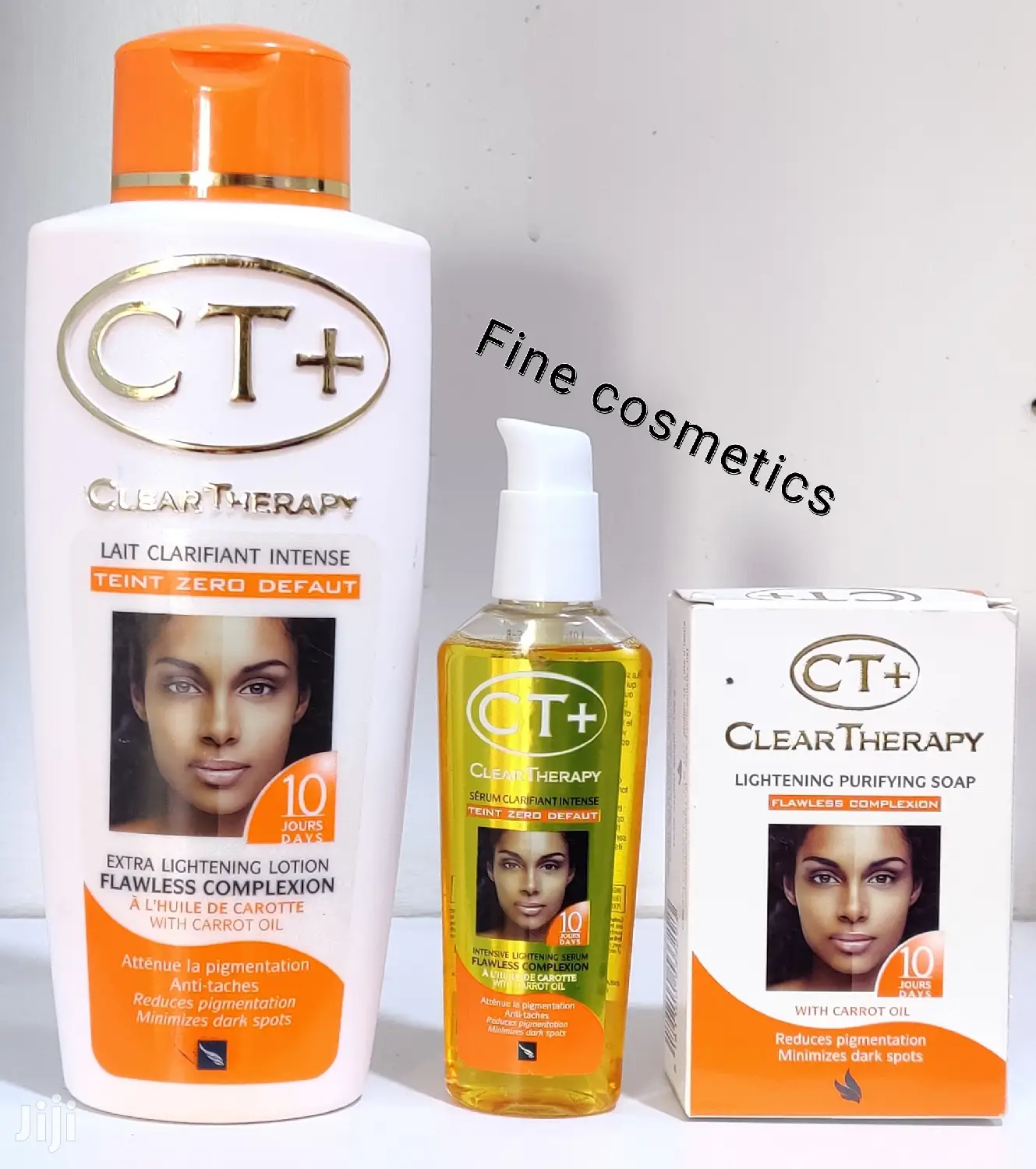 CT+ Clear Therapy Whitening Set of 3; Lotion, Serum and Soap