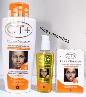 CT+ Clear Therapy Whitening Set of 3; Lotion, Serum and Soap