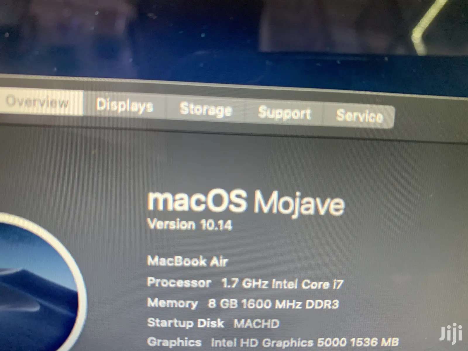 Laptop Apple MacBook Air 8GB Intel Core i7 SSD 128GB