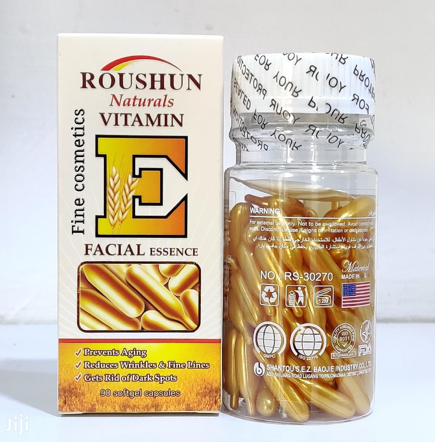 Dr. Roushun Natural Vitamin E Skin Oil Facial Capsules 90pcs in Kampala
