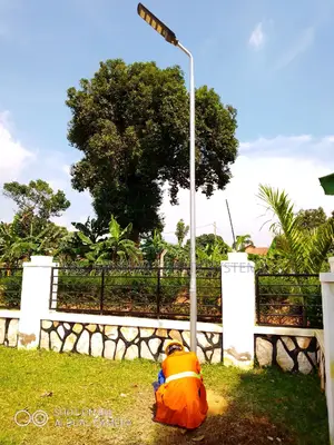 Solar Street Security Light With Stand Pole