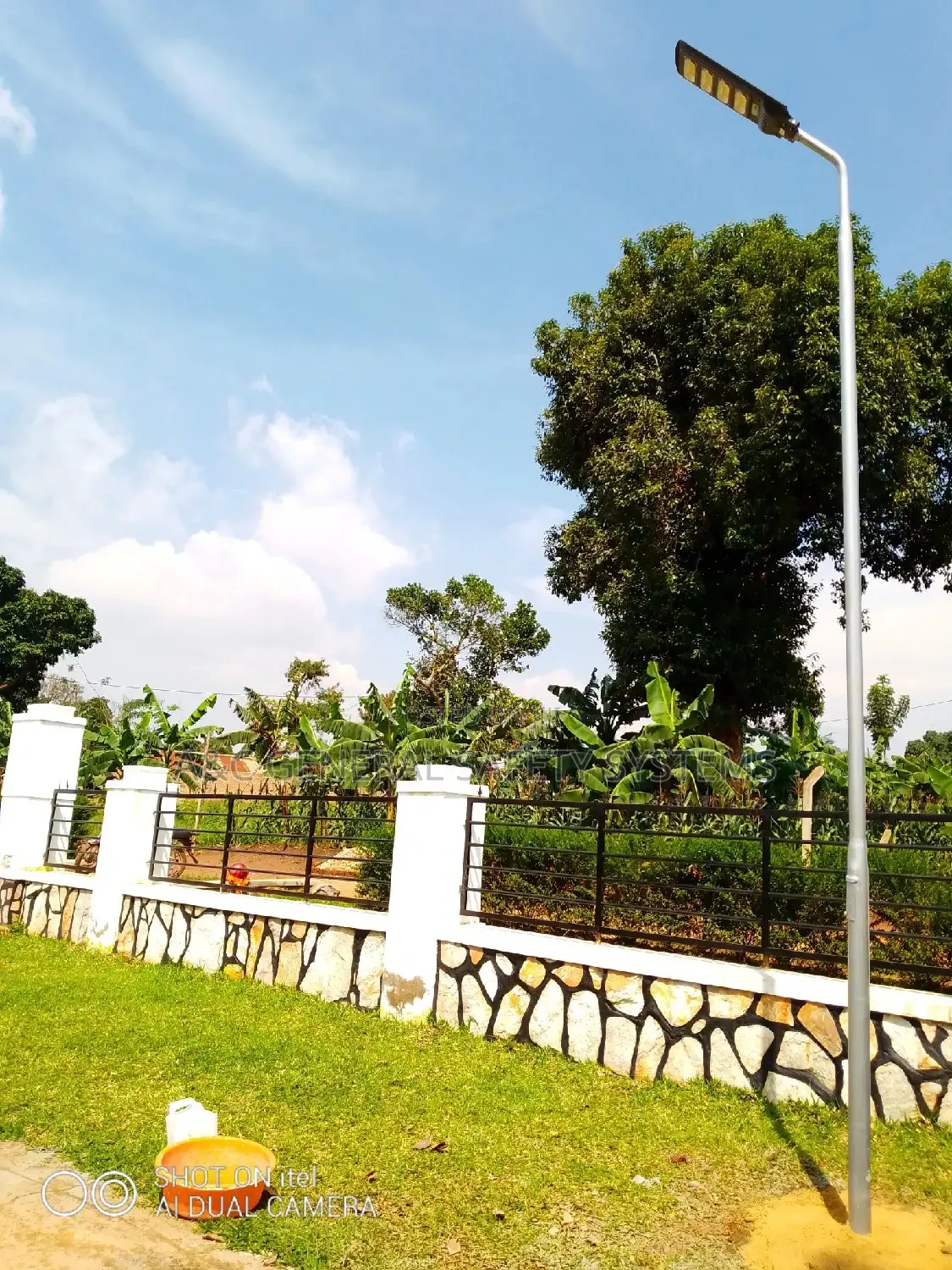 Solar Street Security Light With Stand Pole