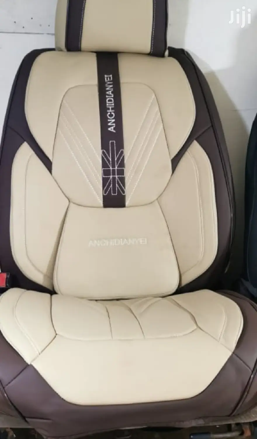 Cream And Chocolate Seat Cover