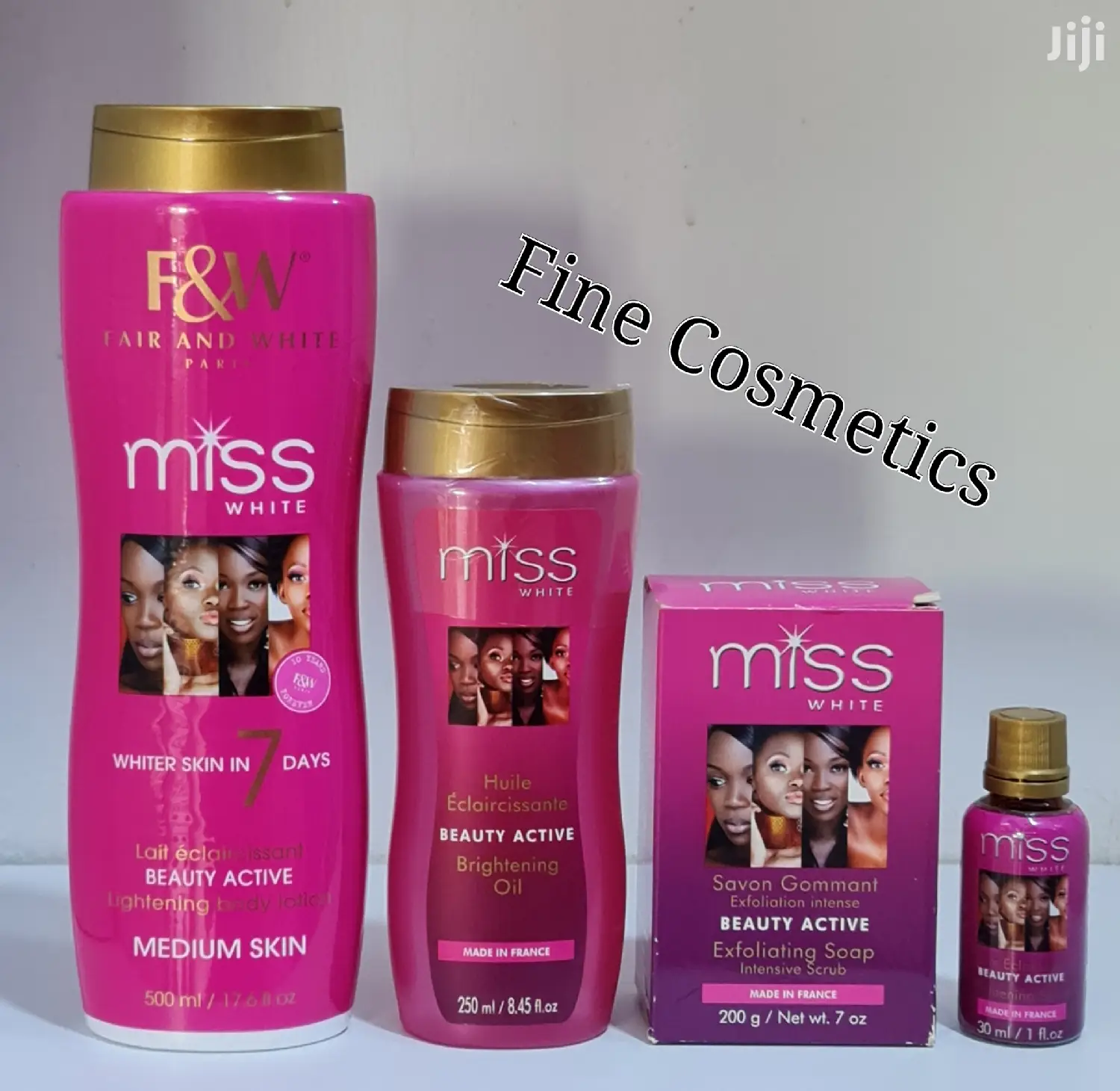 Fair and White Miss White Set of Lotion, Oil, Serum and Soap