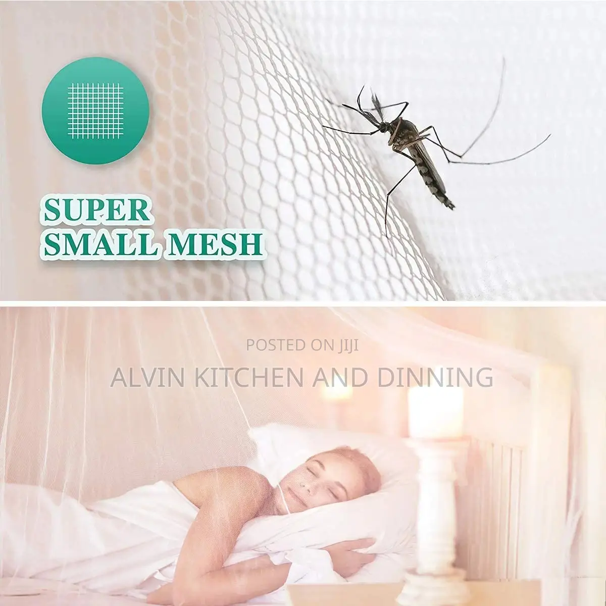 White Mosquito Mesh Net for Bed