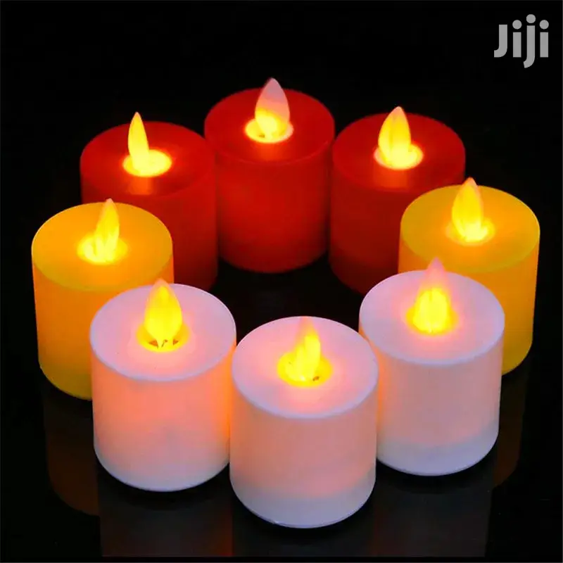 LED Plastic Swinging Candles 24 Pcs