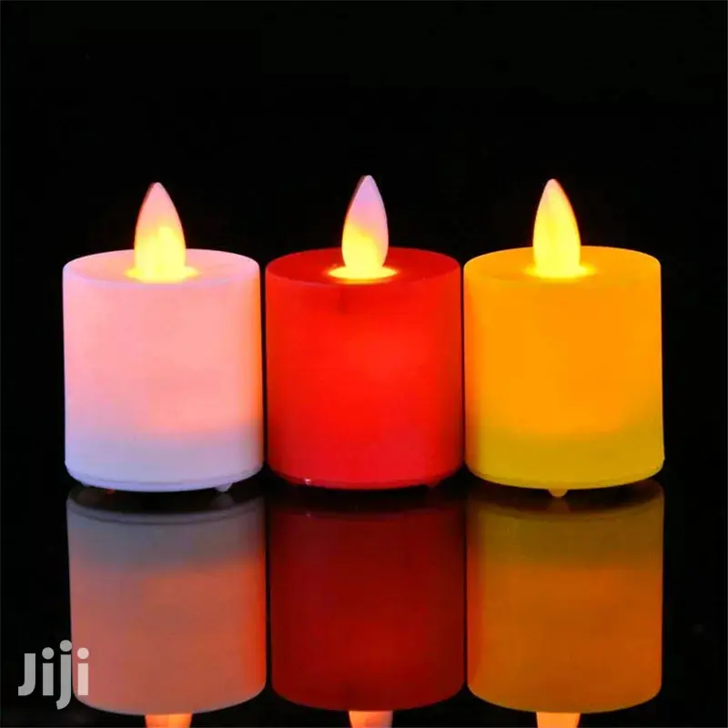 LED Plastic Swinging Candles 24 Pcs