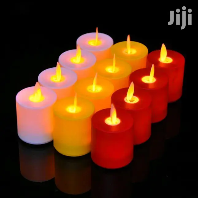 LED Plastic Swinging Candles 24 Pcs