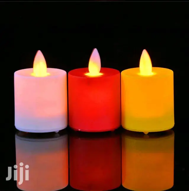 LED Plastic Swinging Candles 24 Pcs