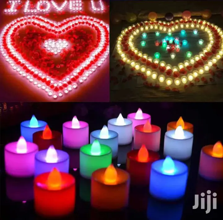 LED Plastic Swinging Candles 24 Pcs