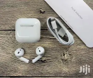 White Apple Airpods Pro 4