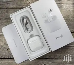 White Apple Airpods Pro 4