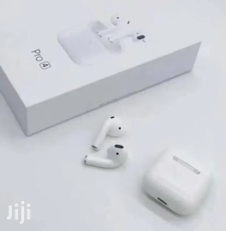 White Apple Airpods Pro 4