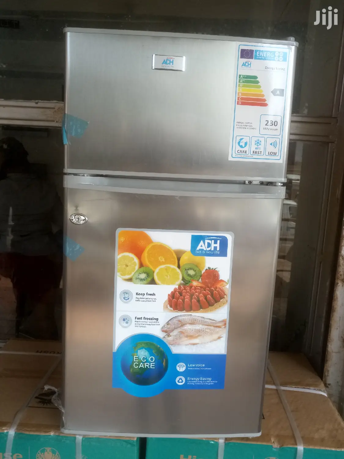 ADH 120LITRES Silver Double Door