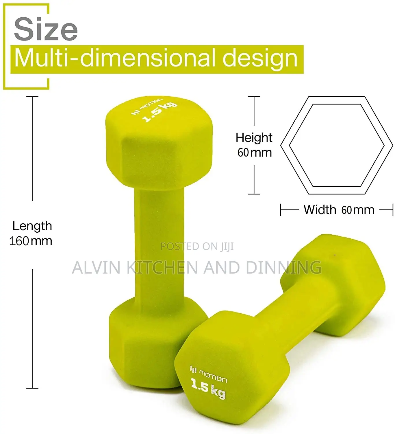 A Set of 2 Dumbbells{1kg}