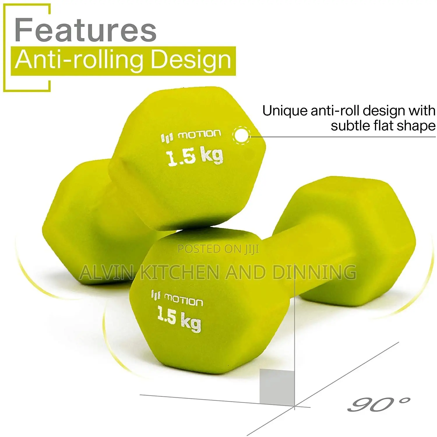 A Set of 2 Dumbbells{1kg}