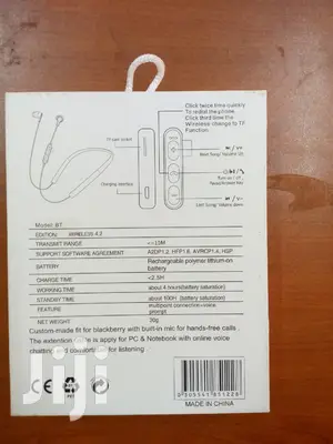 JBL BT In-Ear Wireless Neckband Headphones