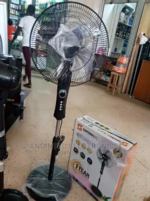 Sayona Stand Fan Black