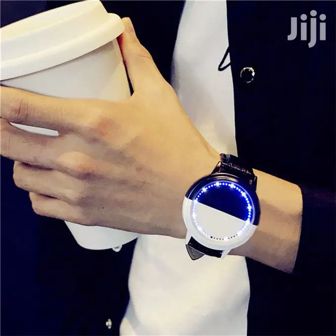 Unisex Unique Waterproof Relogio Feminino LED Round Watch