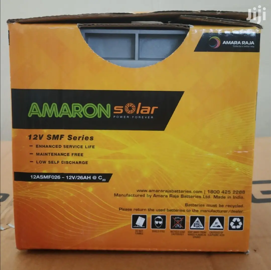 Genuine AMARON 12V SMF Series Solar Battery 26ah