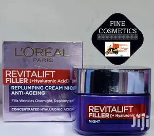 Original LOREAL Revitalift Filler Anti-Ageing NIGHT Cream