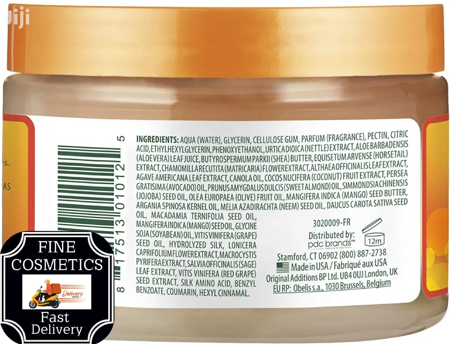 Cantu SHEA BUTTER Define And Shine Custard Gel, Natural Hair