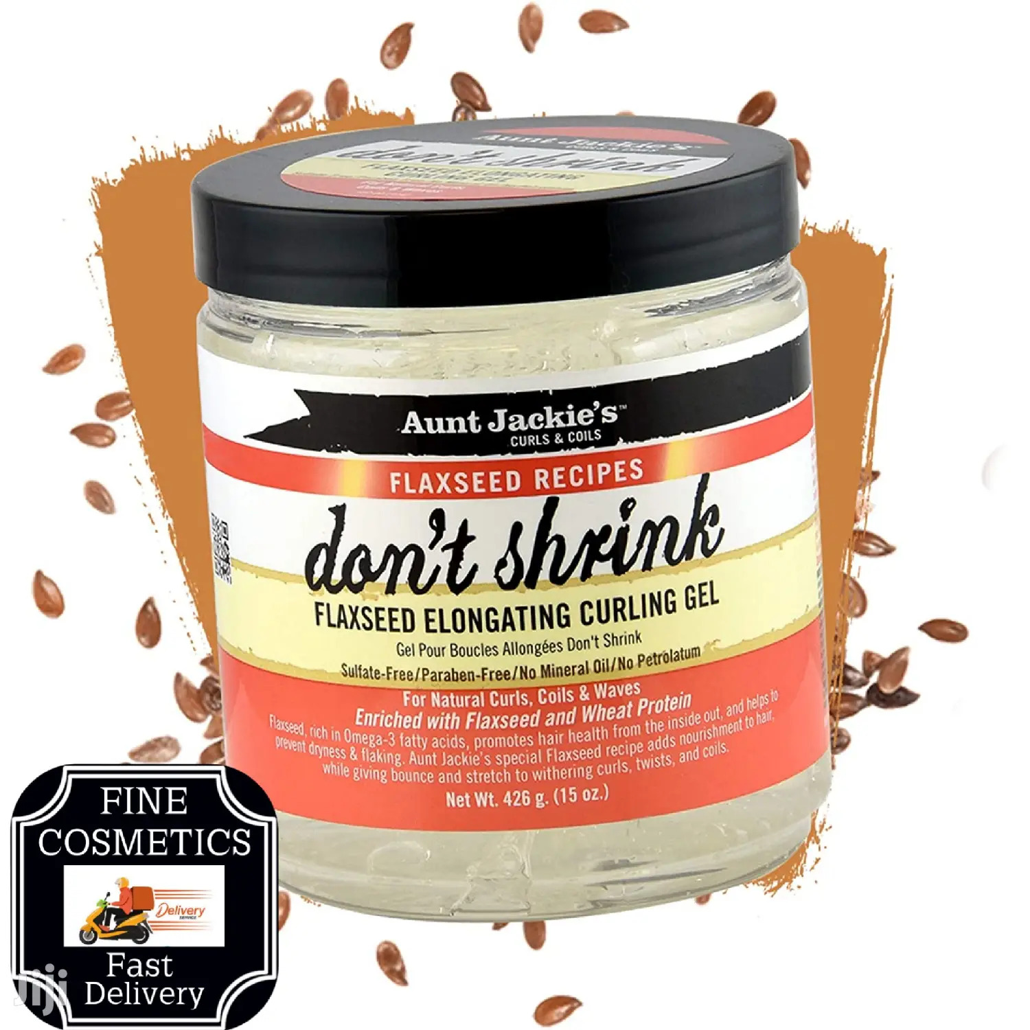 Aunt Jackie's Don't Shrink Flaxseed Elongating Curling Gel