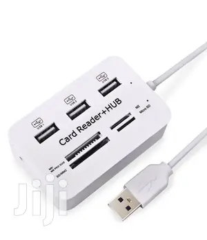 3 Port 2.0 Usb Hub + 4 Slot Card Reader - Combo